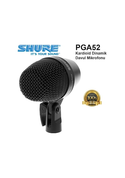 Shure Pga52 Kardioid Dinamik Davul Mikrofonu
