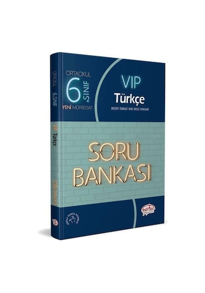Editör 6.Sınıf VIP Türkçe Soru Bankası -  Editör