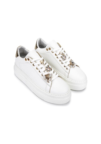Tamer Tanca Kadın Suni Deri Beyaz Sneakers & Spor Ayakkabı 1009 2210 Bn Ayk Sk25-26 Beyaz Anl Beyaz
