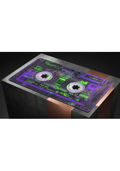 Oryn Cassette / Edition 90x40cm Gaming Mousepad - 3mm Kalınlık Mor