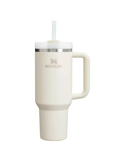 Stanley Quencher H2.o Flowstate Tumbler Pipetli Termos Bardak 1.18 Lt Cream 2.0