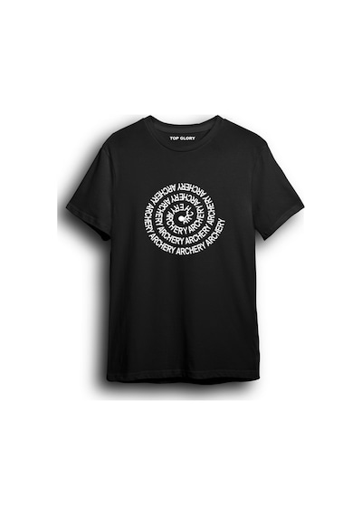 Top Glory Okçuluk Tişört Özel Tasarım Archery T-shirt Ar1005 Siyah