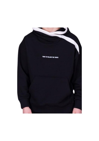 Marions Çocuk 2 İplik Kumaş Pamuklu Sırtı Yazı Detaylı Kapüşonlu Tasarım Sweatshirt-13541 Siyah Marions Çocuk 2 İplik Kumaş Pamuklu Sırtı Yazı Detaylı Kapüşonlu Tasarım Sweatshirt-13541 Siyah