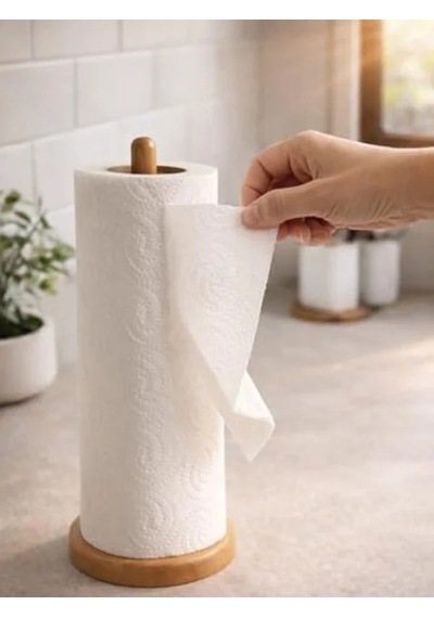 Dekoratif Ahşap Kağıt Havluluk, Kaymaz Ve Şık Tasarım