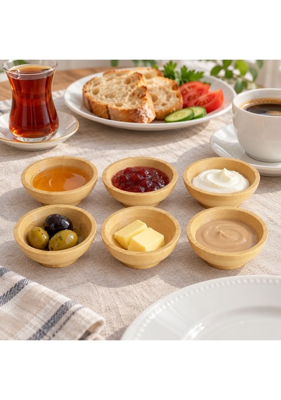 Mini Sosluk 6'lı Kahverengi