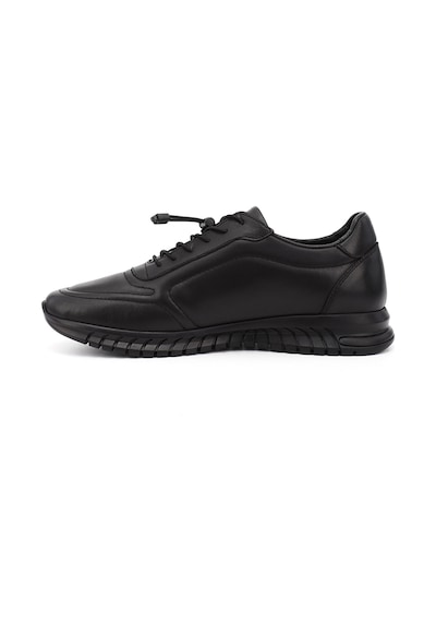 Gönderi(R) Erkek Siyah Bağcıklı Kauçuk Taban Hakiki Deri Sneaker Ddma83342455 Siyah