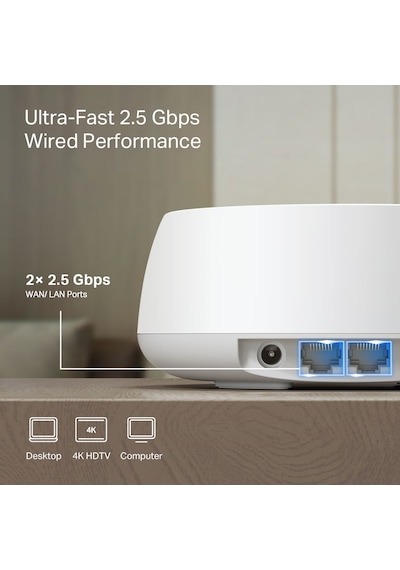 Tp-lınk Be25 Wıfı7 Be5000 Ev Ofis Tipi Mesh Router