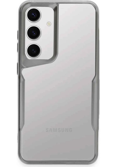 Samsung Galaxy S24 Kılıf Boyi Silikon Kapak - Gümüş