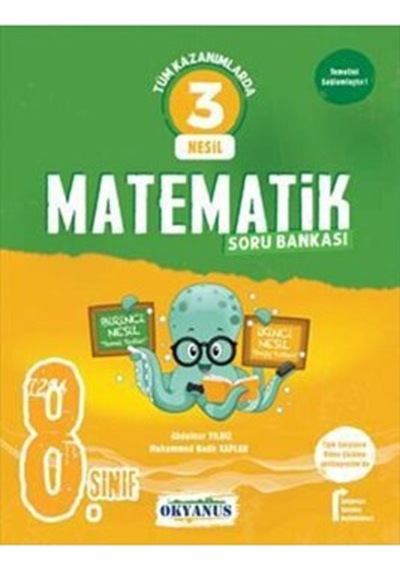 Okyanus Yayınları 8.Sınıf 3 Nesil Matematik Soru Bankası
