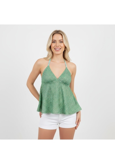 Bonbon Kadın Transparan Tül Babydoll Bb2084 Açık Yeşil