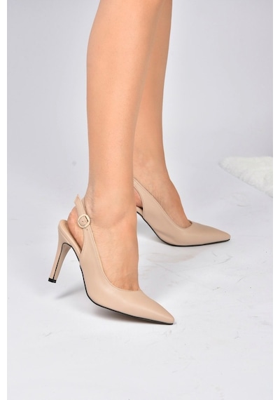 Fox Shoes Ten Kadın Topuklu Ayakkabı K404910309