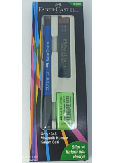 Faber Grip 1345 Light Blue 0.5mm Kalem-silgi-uç Light Blue