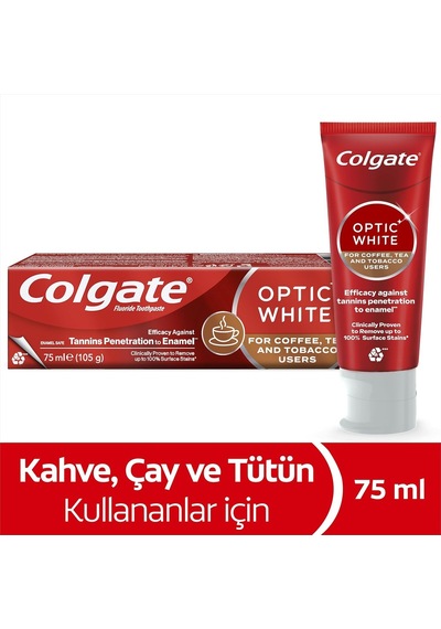 Optic White Kahve Ve Çay Kullanıcıları İçin Beyazlatıcı Diş Macunu 75 Ml