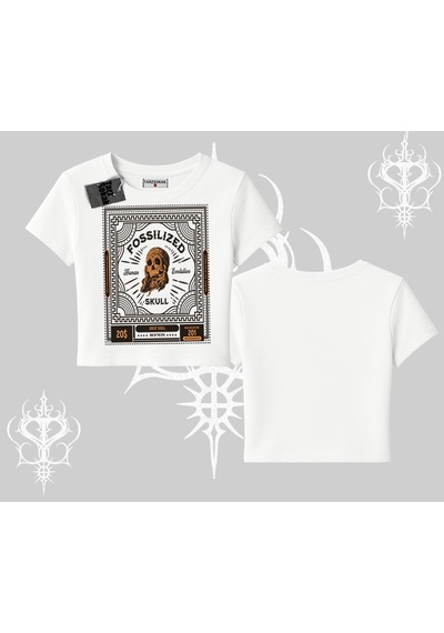 Tarzsokak Babby Tee Tshirt Fossilized Skull Underground Archive Beyaz