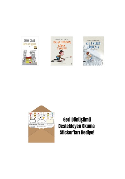 Eskici Ve Oğulları Midi Boy + Aslan Tomson - Köpek Yavrusu + Elli Kuruş Çikolata + Okuma Sticker'ları
