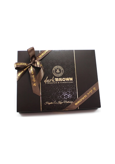 Dark Brown Hediyelik Çikolata 800 Gr Kutuda Karışık Spesiyel ve Madlen Çikolata