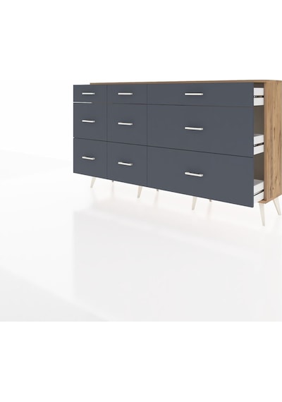 Arges Konsol 9 Çekmeceli 176x30x99 Çam-çam/antrasit Atlas Çam/antrasıt - Atlas Çam Arges Konsol 9 Çekmeceli 176x30x99 Çam-çam/antrasit Atlas Çam/antrasıt - Atlas Çam