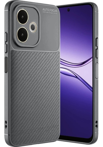 Oppo A5 Pro 4g Kılıf Auto Focus Karbon Kapak - Gri