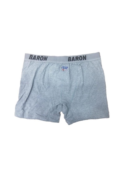 10 Adet Baron Erkek Likralı Boxer Renk Seçenekli Dar Kalıp Gri