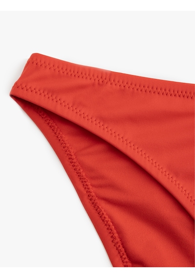 Koton Mat Kumaş Standart Bel Bikini Altı Kırmızı 6sak00003mm