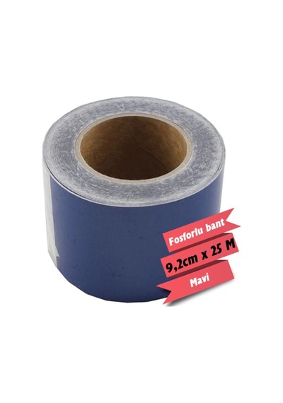 Carub Fosforlu Bant Mavi 9,2 Cm X 25 Mt