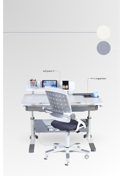 Creo Mobili Yükseklik Ve Eğim Ayarlı, Sirius Advanced Bilgisayar Ve Çalışma Masası Takımı, Ekru/gri Gri Creo Mobili Yükseklik Ve Eğim Ayarlı, Sirius Advanced Bilgisayar Ve Çalışma Masası Takımı, Ekru/gri Gri