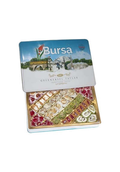 Tuğba Kuruyemiş Geleneksel Tatlar Metal Kutu 540 Gr Bursa