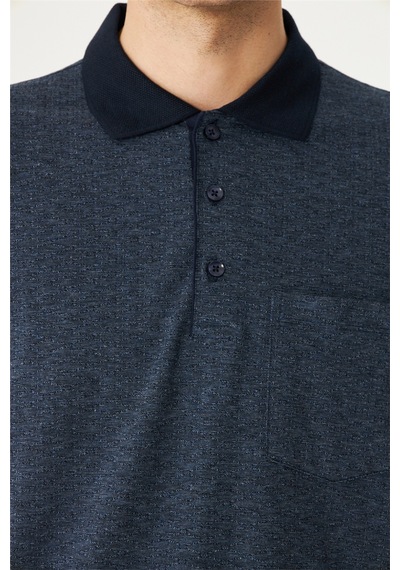 Lacivert Polo Yaka T-shirt Laci