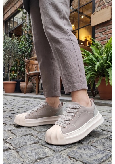 In Step Flay Kalın Bağcıklı Gri Unısex Sneaker