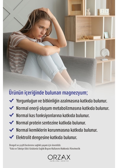 Extramag Üçlü Kombinasyon Magnezyum 200 Mg Takviye Edici Gıda 60 Tablet