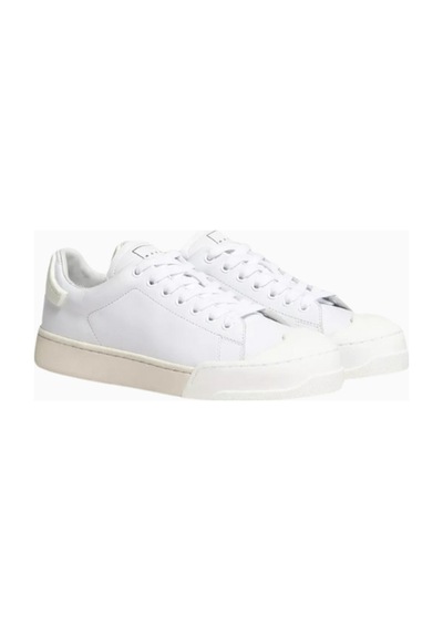 Marni Dada Bumper Deri Kadın Sneakers, Modern Tasarım Ve Italyan Işçiliği Beyaz