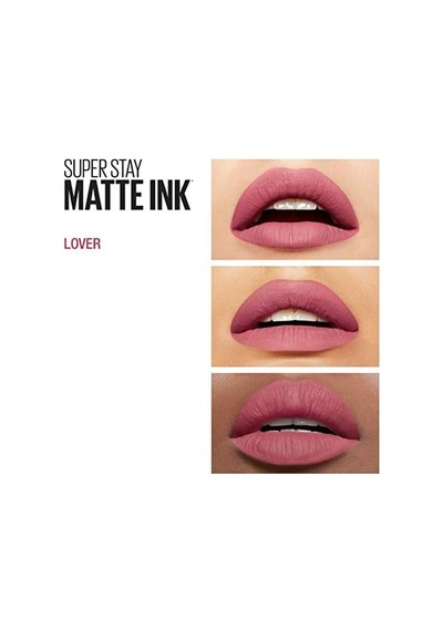 New York Super Ink Likit Mat Ruj - 15 Lover Pembe 0