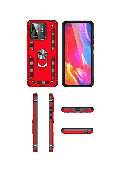 Xiaomi Poco C40 Kilif Selfie Yüzüklü Iki Katmanli Koruyucu 63888222 - Renk / Gold Xiaomi Poco C40 Kilif Selfie Yüzüklü Iki Katmanli Koruyucu 63888222 - Renk / Gold