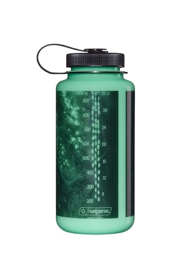 Nalgene Wide Mouth 32 Oz Suluk Matara 1 Litre Glowyld Worms 682025-0033 Yeşil