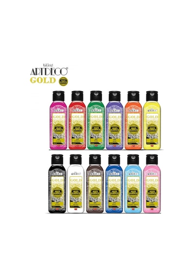 Artdeco Gold 140ml Multi Surface 12'li Tüm Yüzeylere Uygun Akrili Diğer