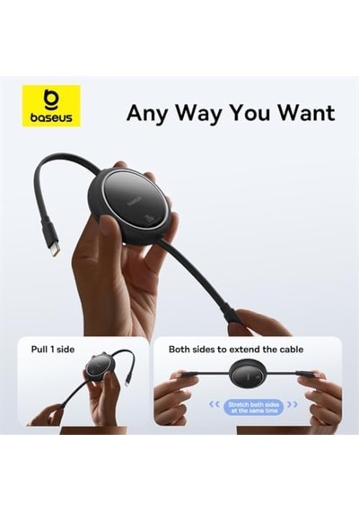 Free2pull Usb C'den Ip'ye Geri Çekilebilir Şarj Kablosu 20 W