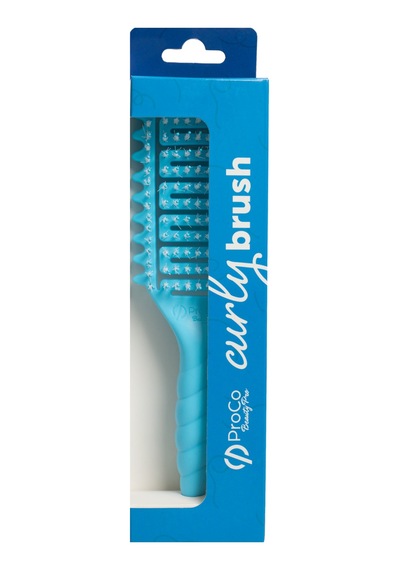 Proco Beauty Proco Beauty Pro Curlybrush - Mavi - Kıvırcık Saçlar İçin Bukle Belirginleştirici Saç Fırçası