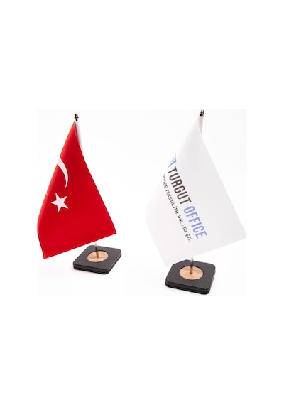 Turgut Office Masaüstü İkili Bayrak Seti