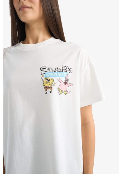 Defacto Spongebob Oversıze Baskılı Kısa Kollu Tişört G0847ax26spwt32 Beyaz-wt32 Defacto Spongebob Oversıze Baskılı Kısa Kollu Tişört G0847ax26spwt32 Beyaz-wt32