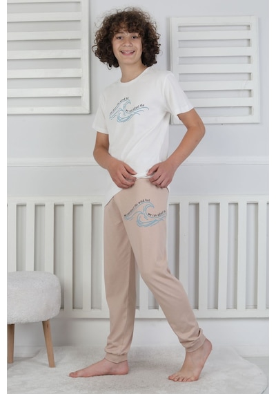 Zuzunga We Can Adjust The Baskılı Erkek Çocuk Pijama Takımı Mint