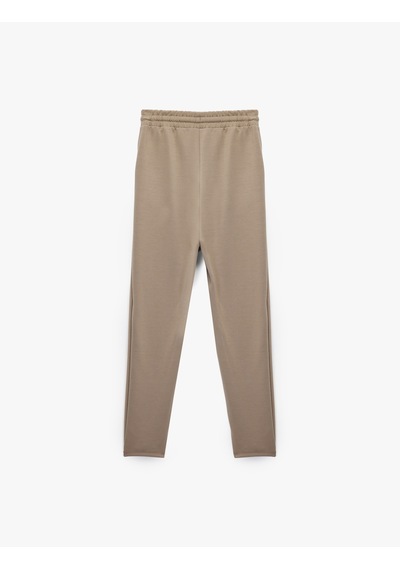 Koton Beli Bağlamalı Modal Pijama Altı Kahverengi 6wlk40191mk Kahve