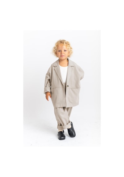 Oliven The Kid Oliventhekid Unisex Ceketli Takım Bej Bej