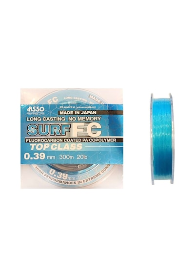 Asso Surf Fc Coated Copolymer 300mt Long Casting No Memory Blue Standart - 0.26 Mm