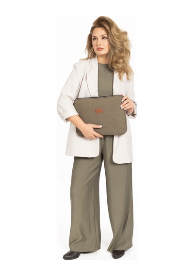 13 Ve 14 İnc Laptop Ve Apple Uyumlu MacBook Kılıf Kanvas Kumaş Kılıf