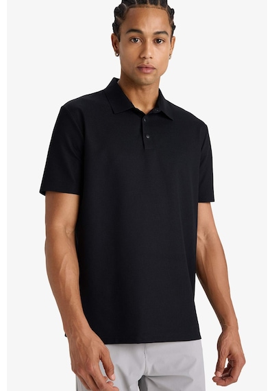 Defacto Defactofit Standart Fit Polo Yaka Sporcu Kısa Kollu Tişört E9351ax25aubk81 SIYAH