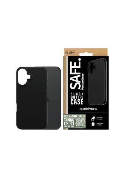 Safe. By Panzerglass Apple iPhone Uyumlu 16 Tpu - Kılıf Siyah