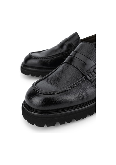 Tanca Premium Erkek Hakiki Deri Siyah Loafer Ayakkabı 342 9901 Erk Ayk Sk26-27 Sıyah Acma/gyk