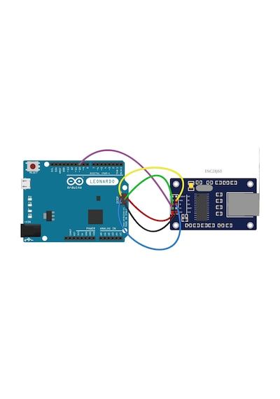 Enc28J60 Ethernet Modül İnce Tip