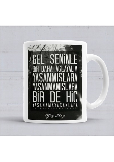 Oğuz Atay Söz Kupa Bardak Porselen No36172 Karışık