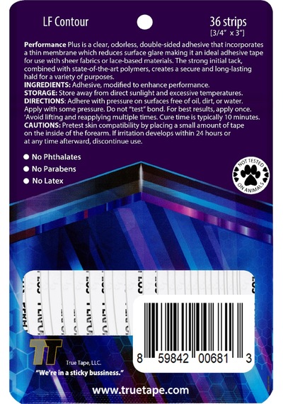 True Tape Performance Plus Protez Saç Bandı 36 Adet Oval Lf